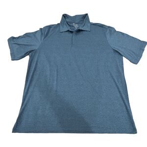 01. Algo Performance Size XXL Blue Polo Shirt Quick Dry UV SPF 40 Athleisure